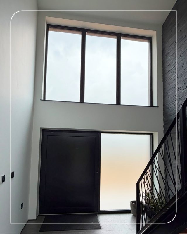 This is one of our recent installations, showing how frosted film creates privacy without compromising on natural daylight.
Perfect for entrances, offices, meeting rooms and homes where you want a clean, modern finish.
Thanks again to our trusted supplier @llumarfilms 
#WindowFilm #PrivacyFilm #FrostedFilm #GlassManifestation #CommercialInteriors #OfficeDesign #HomeImprovement #TechnicalWindowFilms